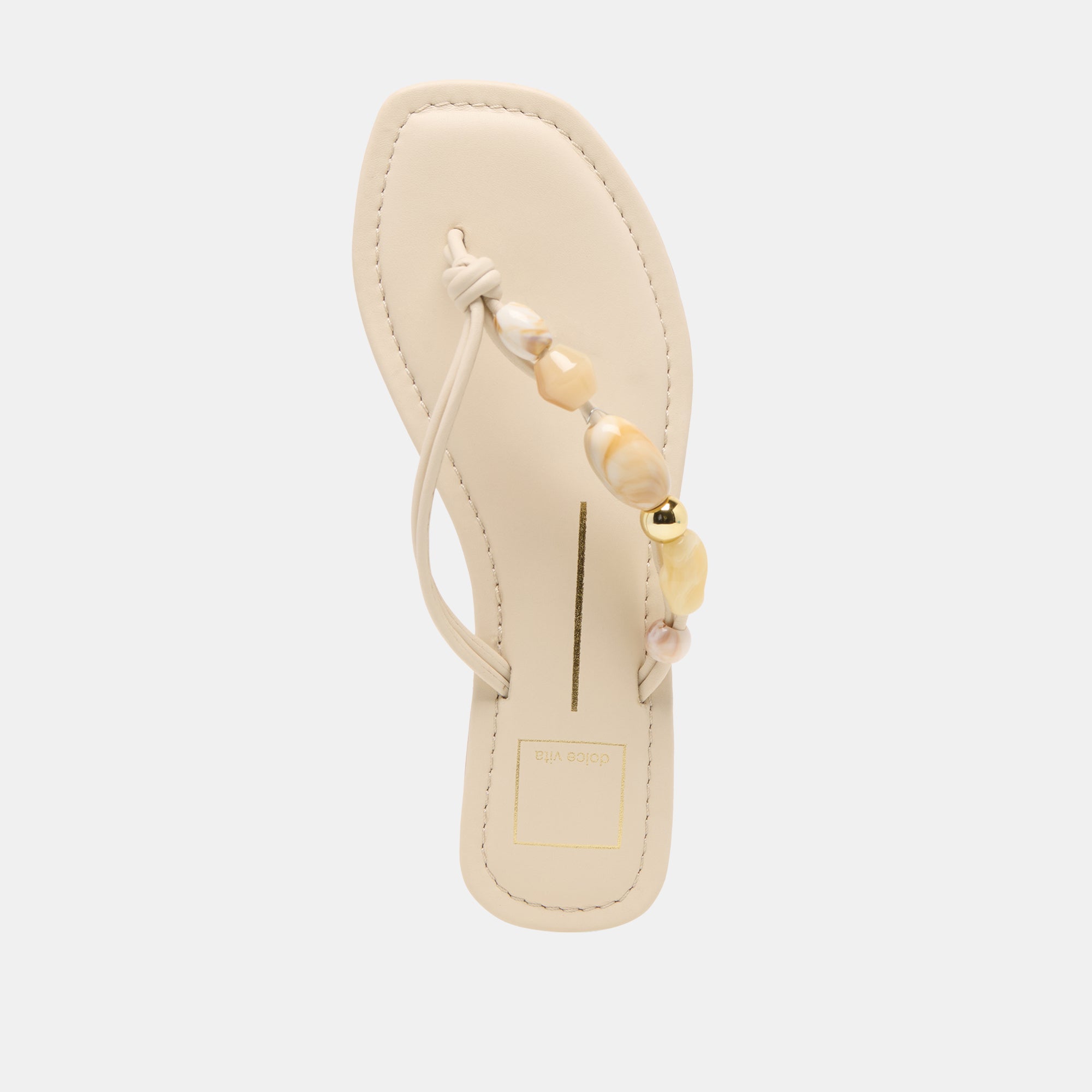 CELY SANDALS IVORY LEATHER - view 8