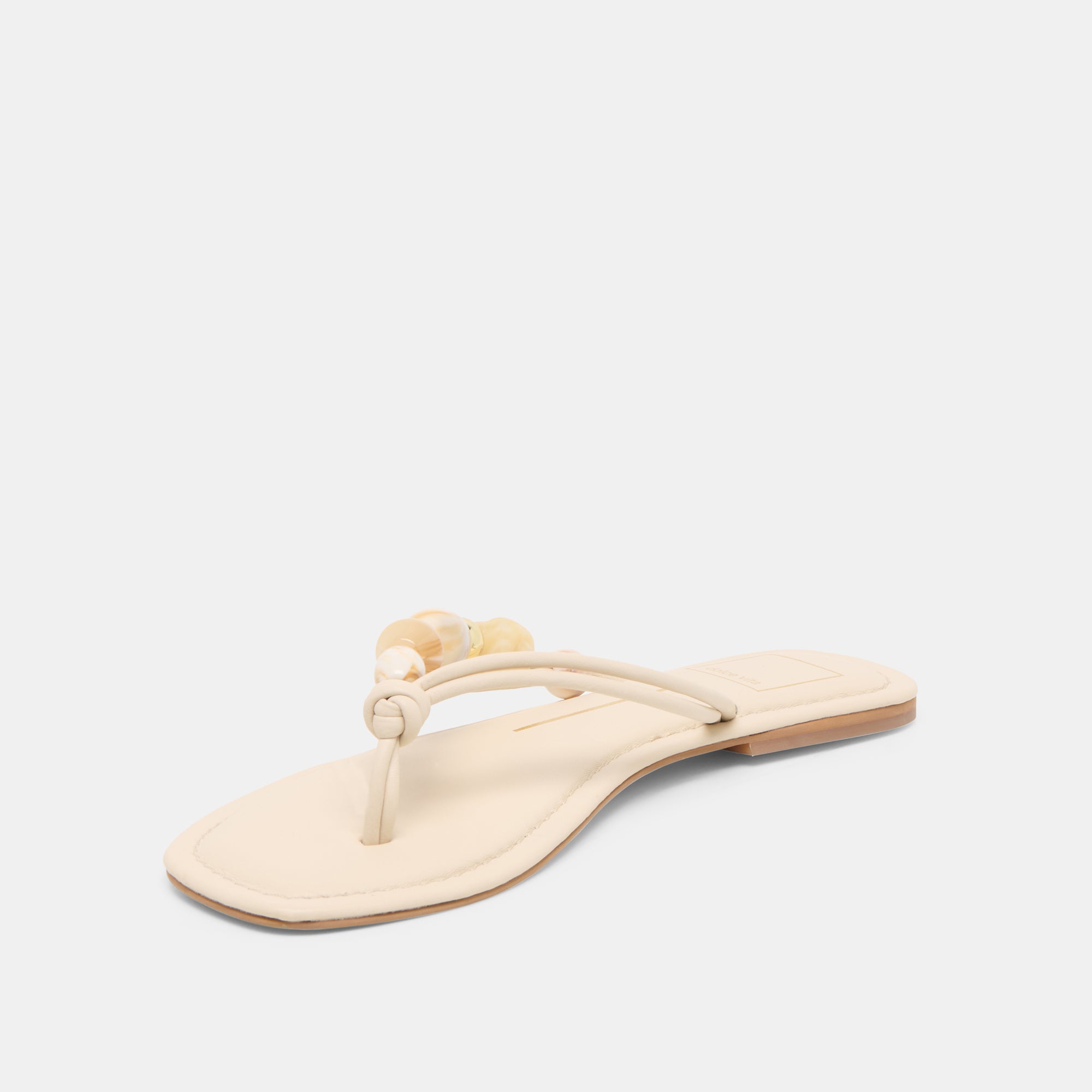 CELY SANDALS IVORY LEATHER - view 4