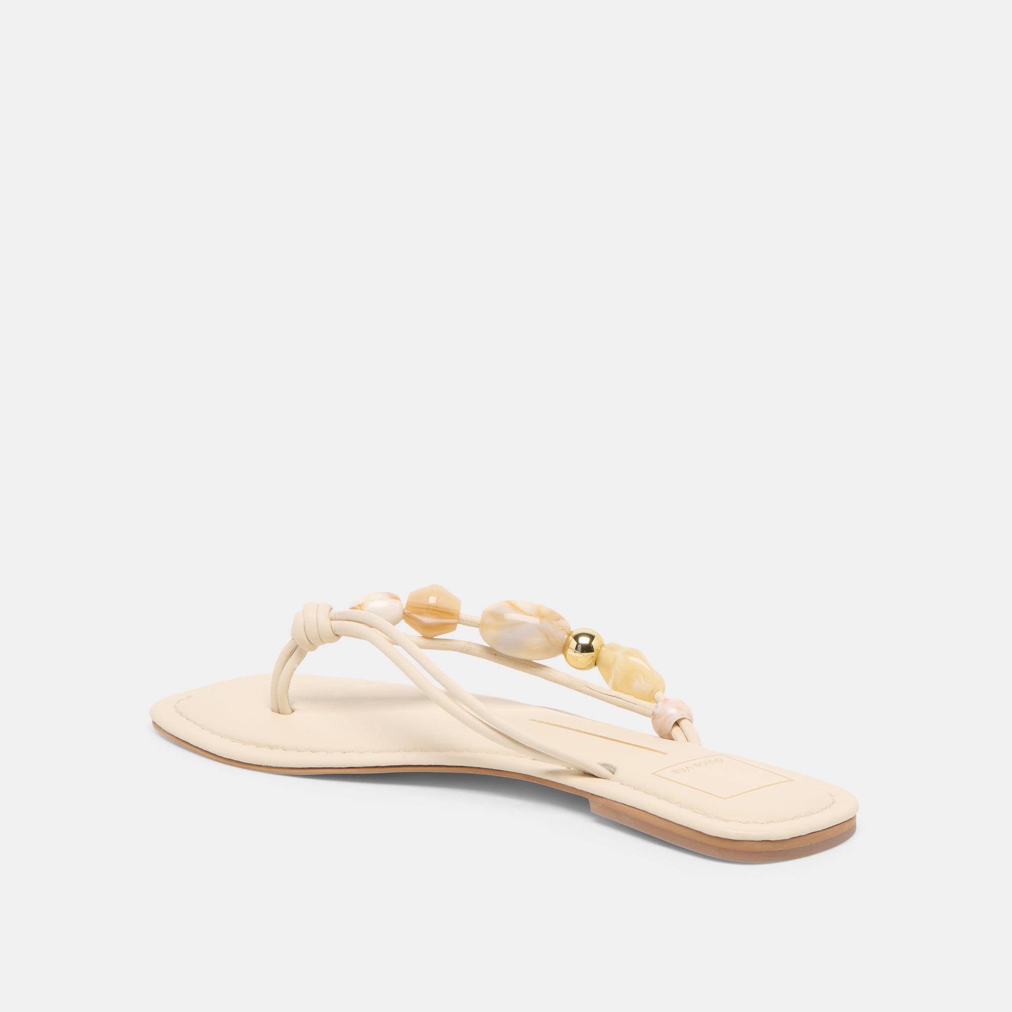 CELY SANDALS IVORY LEATHER - view 5