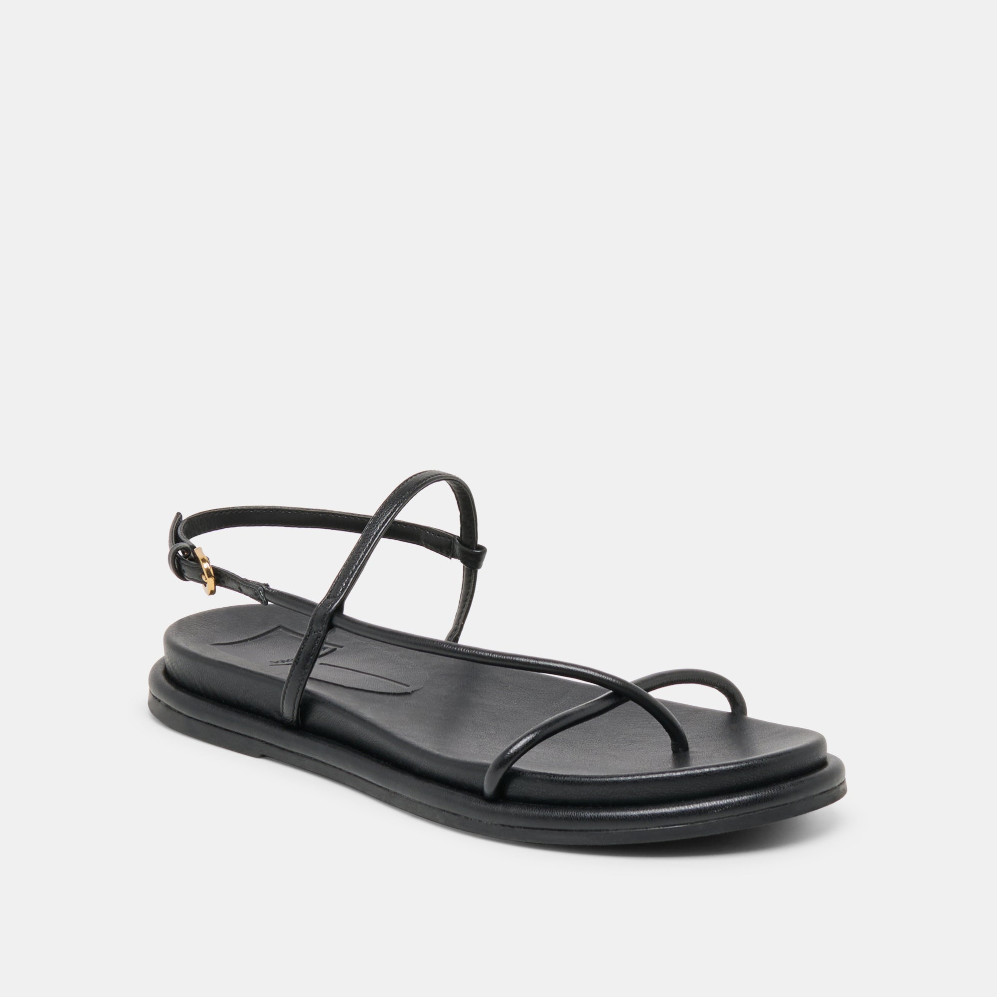 DOM SANDALS BLACK LEATHER - view 2