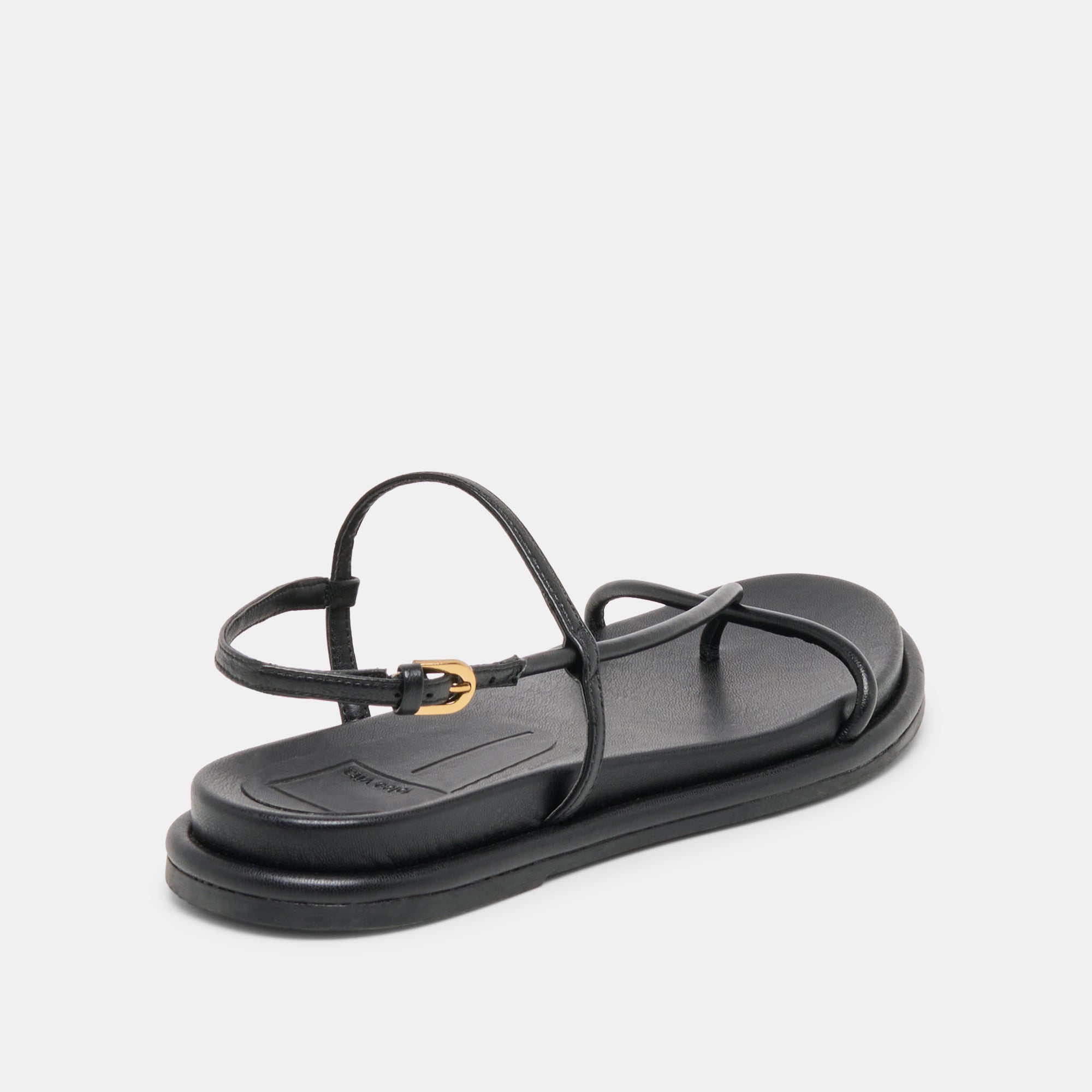 DOM SANDALS BLACK LEATHER - view 3
