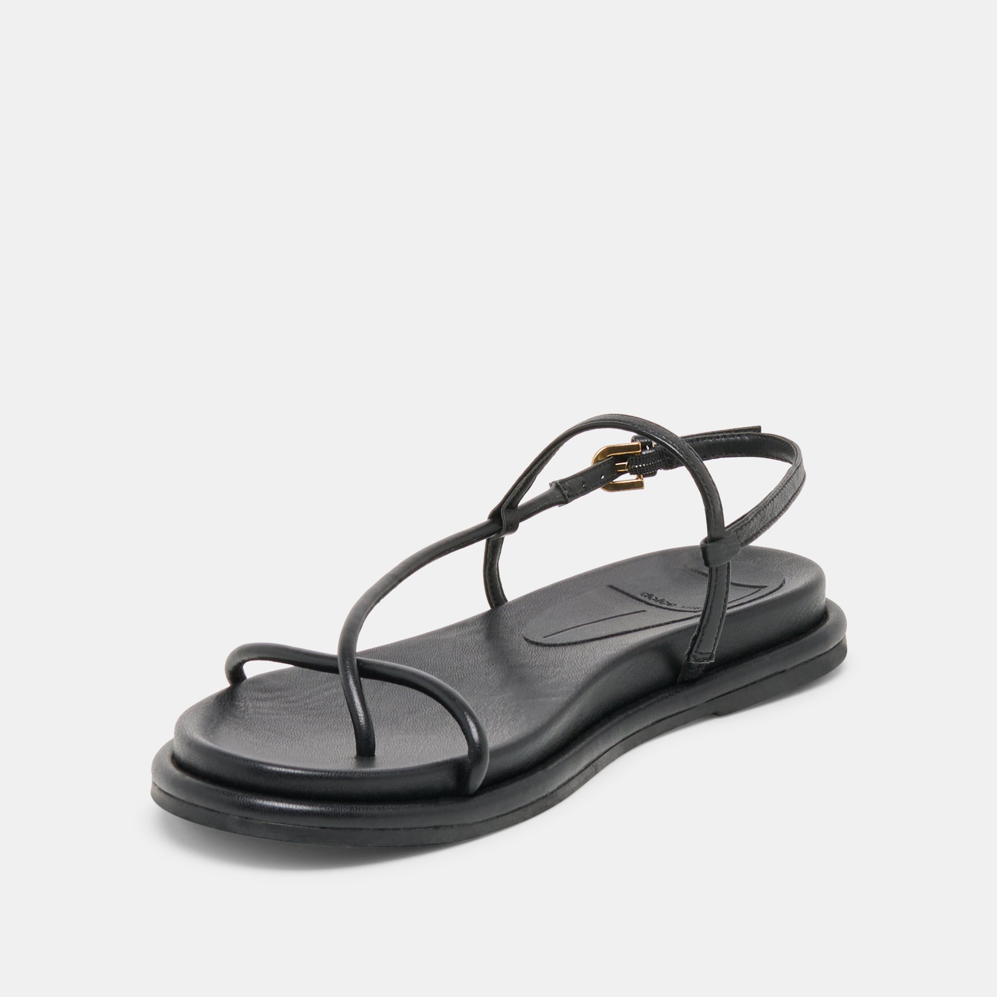 DOM SANDALS BLACK LEATHER - view 4