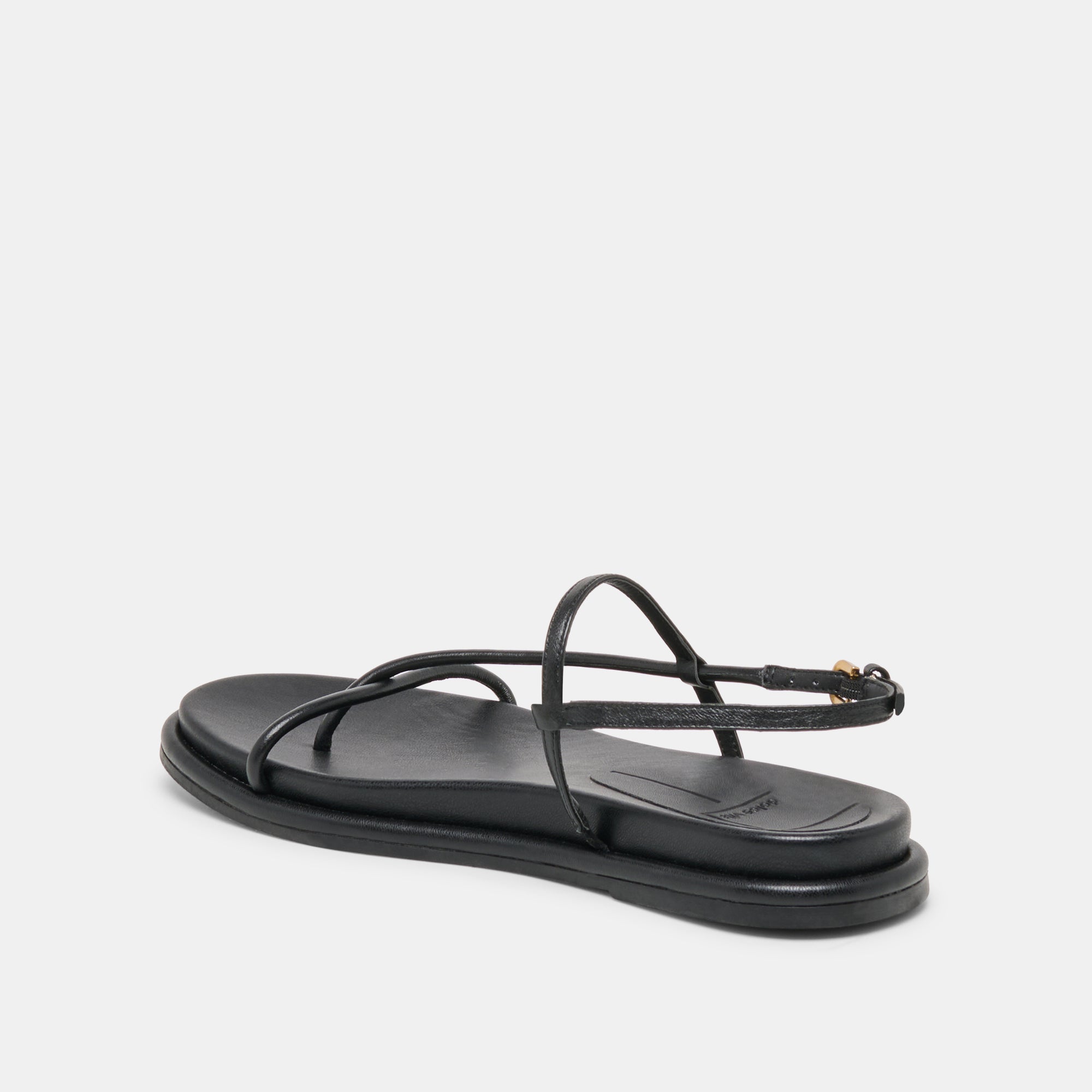 DOM SANDALS BLACK LEATHER - view 5