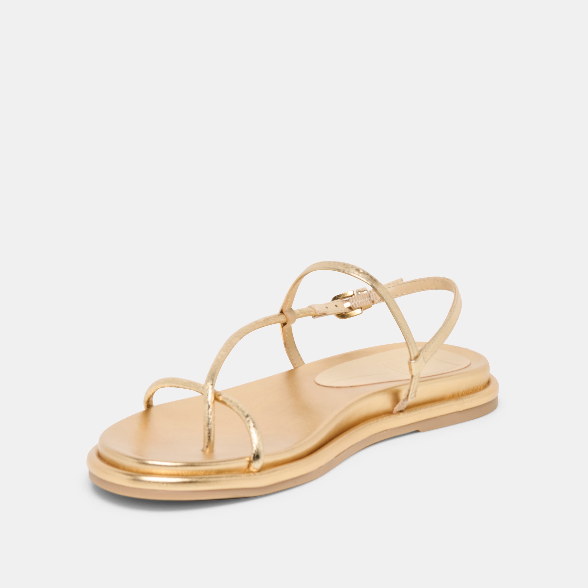DOM SANDALS GOLD DISTRESSED LEATHER - view 6