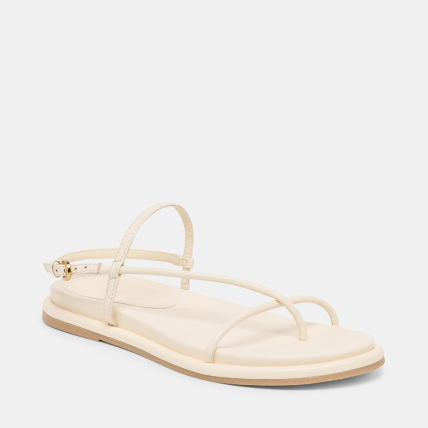 DOM SANDALS OFF WHITE LEATHER