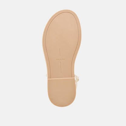 DOM SANDALS OFF WHITE LEATHER