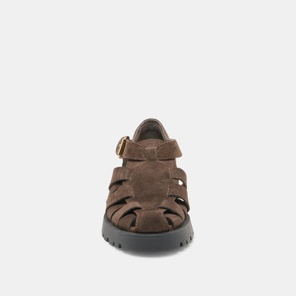ELSAH FLATS ESPRESSO SUEDE