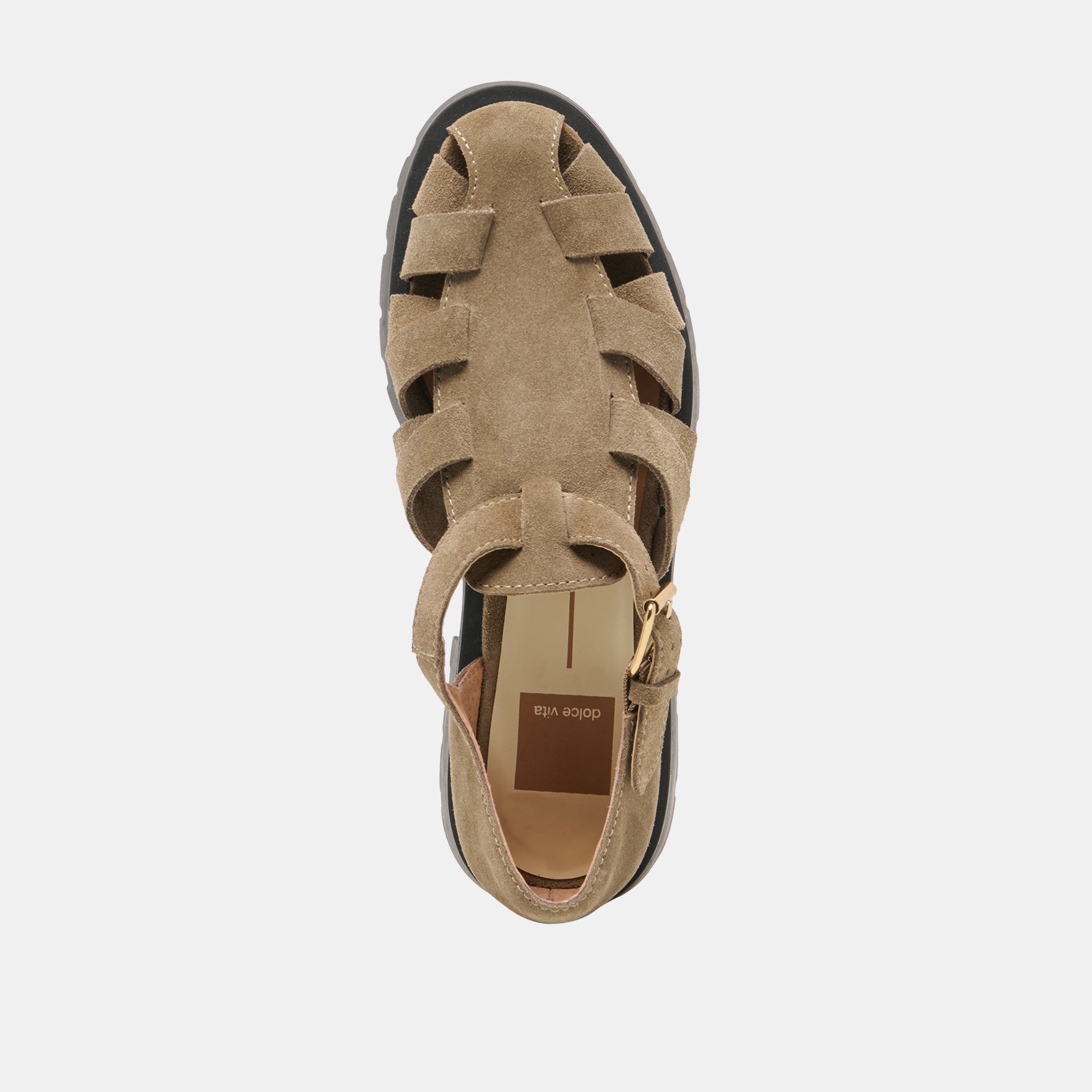 ELSAH FLATS OLIVE SUEDE - view 8