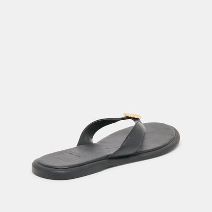 JAINA SANDALS BLACK LEATHER