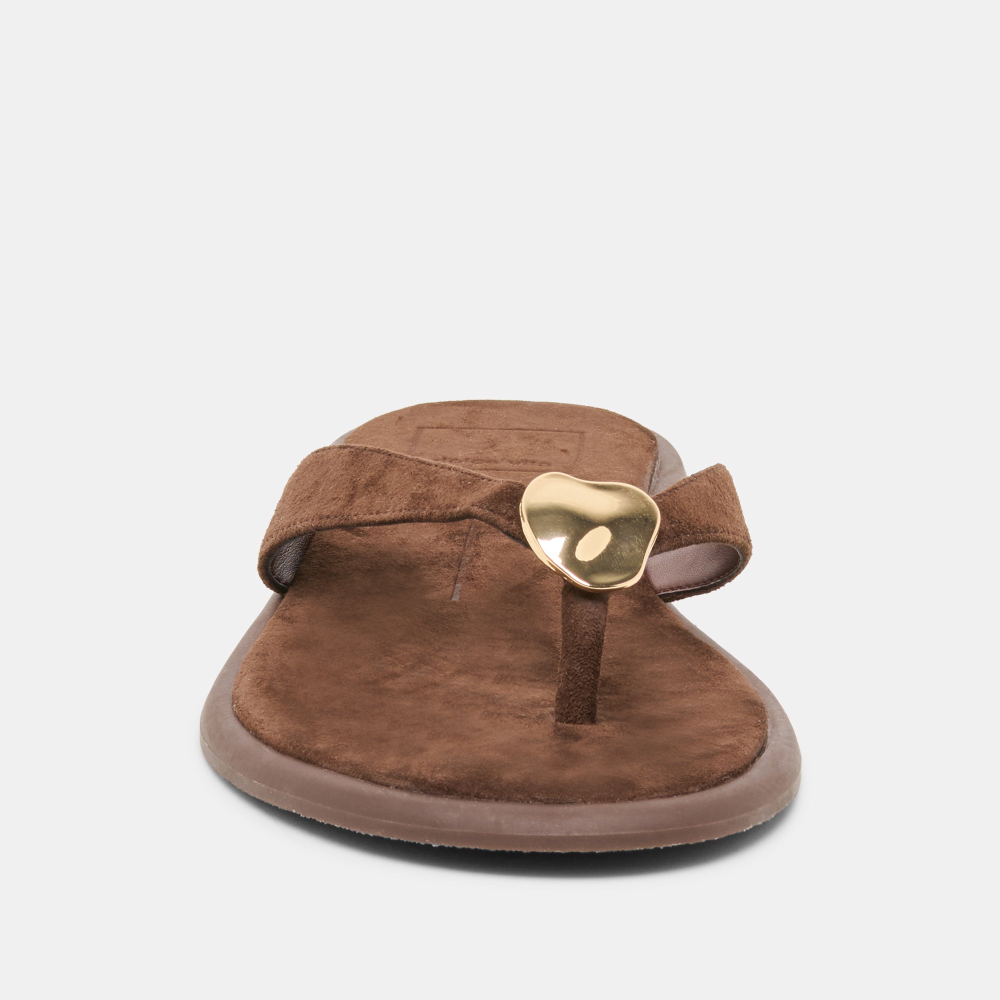 JAINA SANDALS DK BROWN SUEDE - view 6
