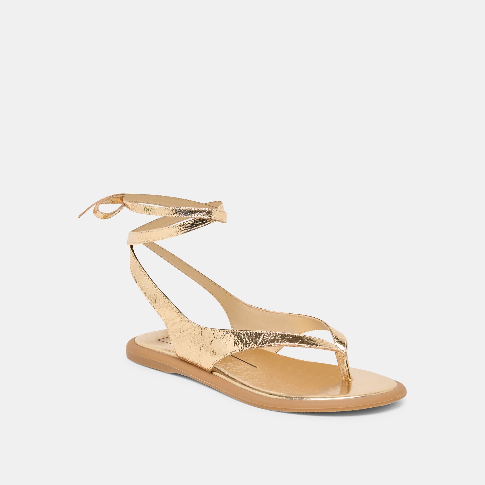 JAYDEN SANDALS GOLD DISTRESSED LEATHER - view 3