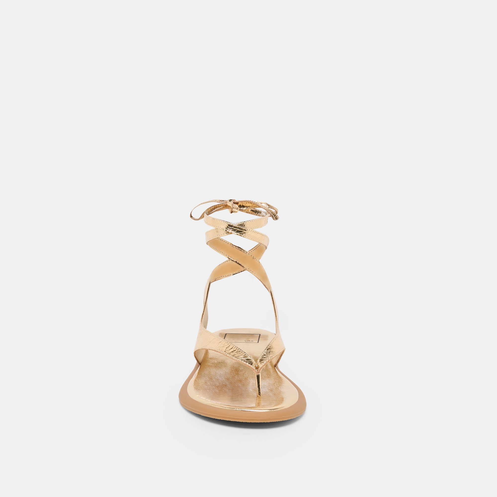 JAYDEN SANDALS GOLD DISTRESSED LEATHER - view 8