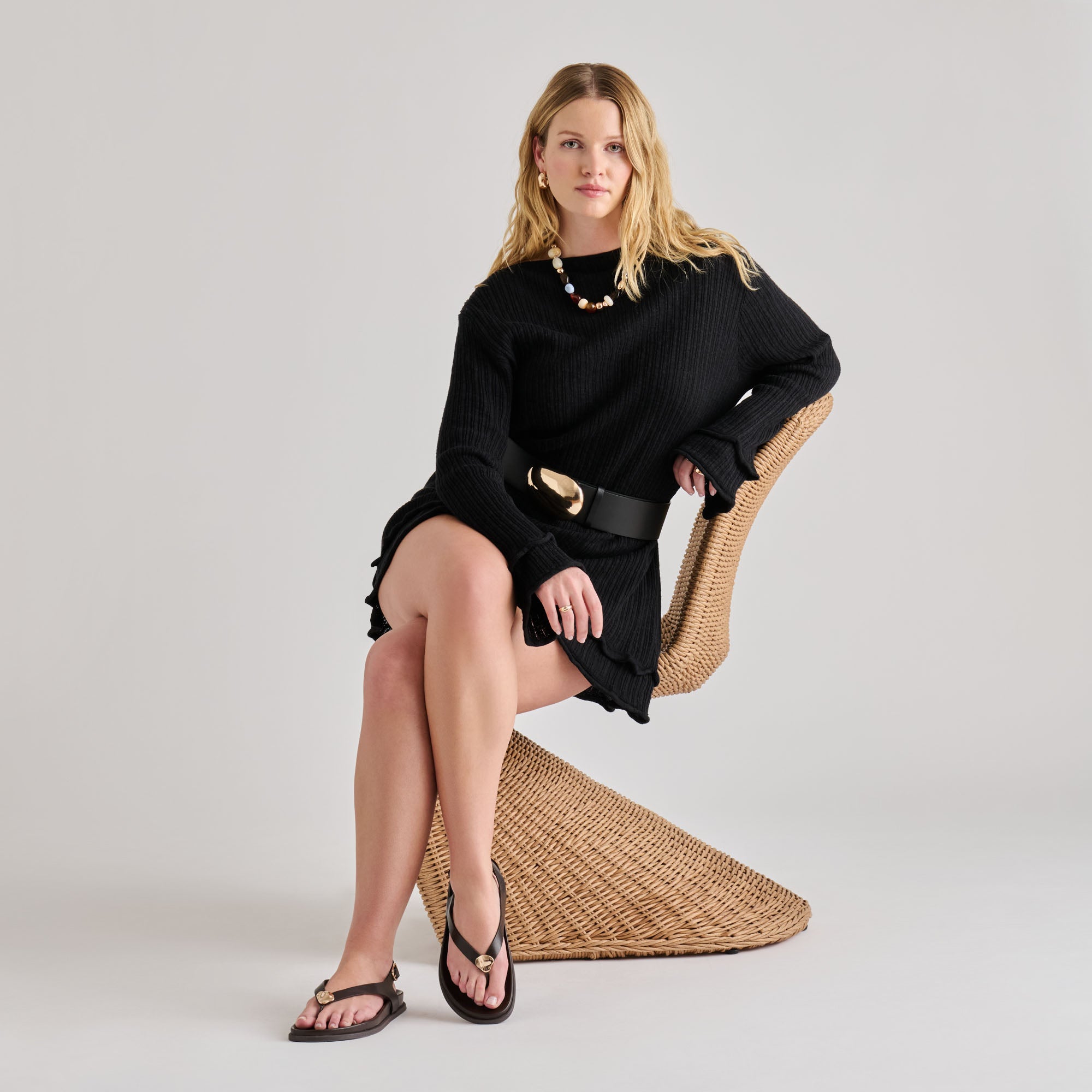 JONY SANDALS BLACK LEATHER - view 6