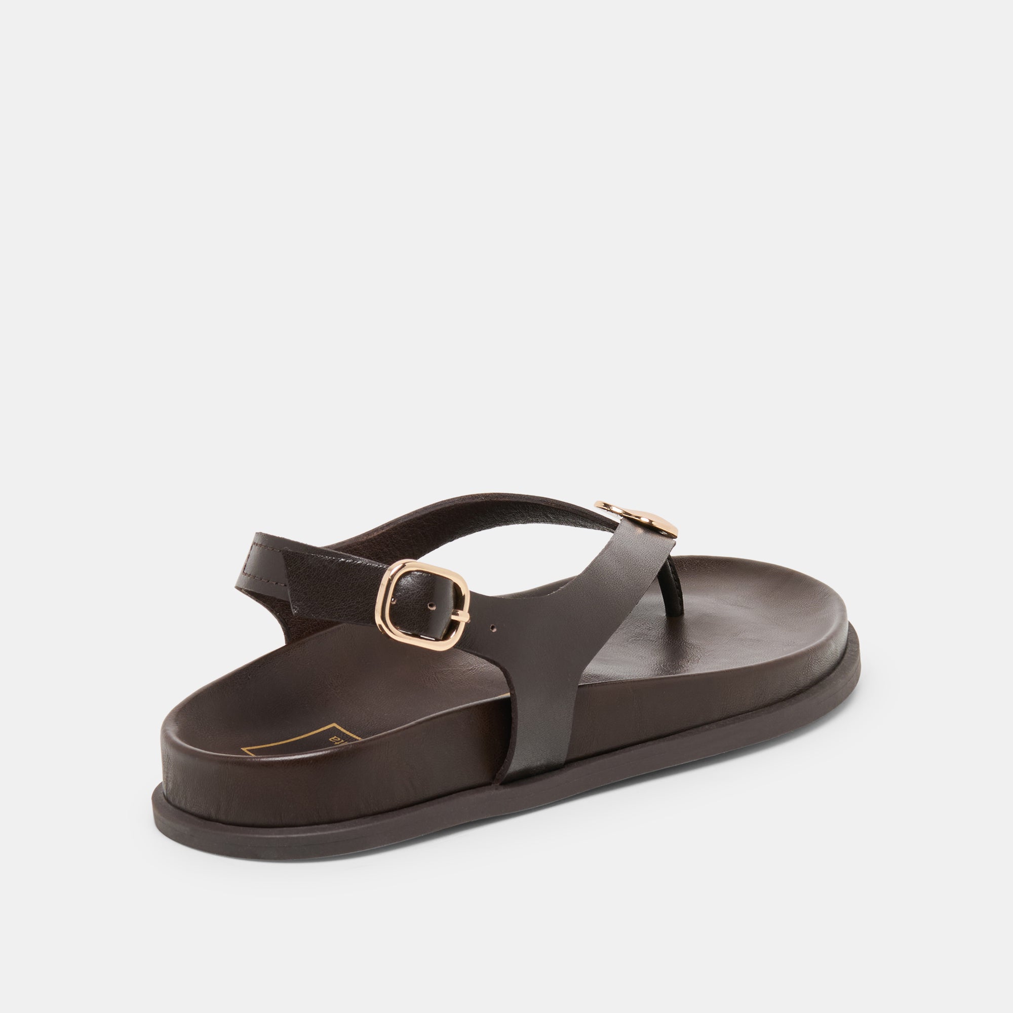 JONY SANDALS DK BROWN LEATHER - view 4