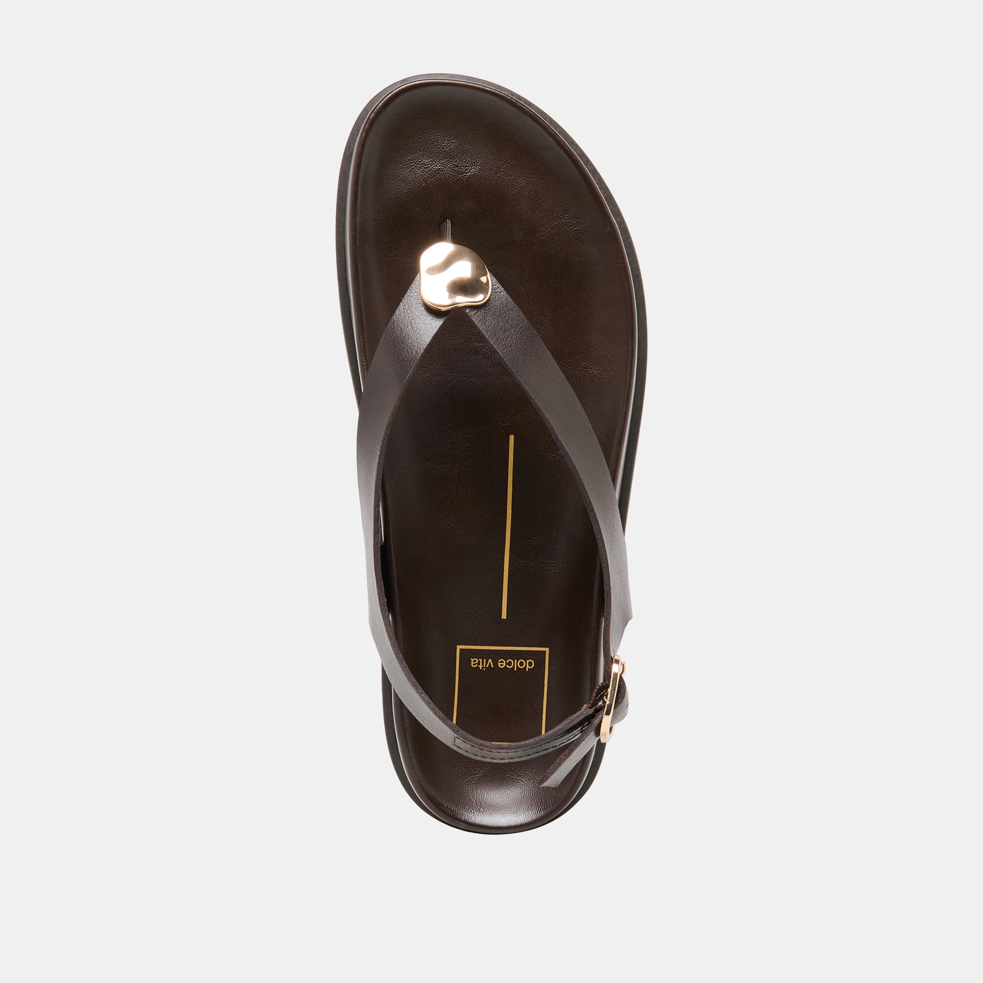 JONY SANDALS DK BROWN LEATHER - view 9