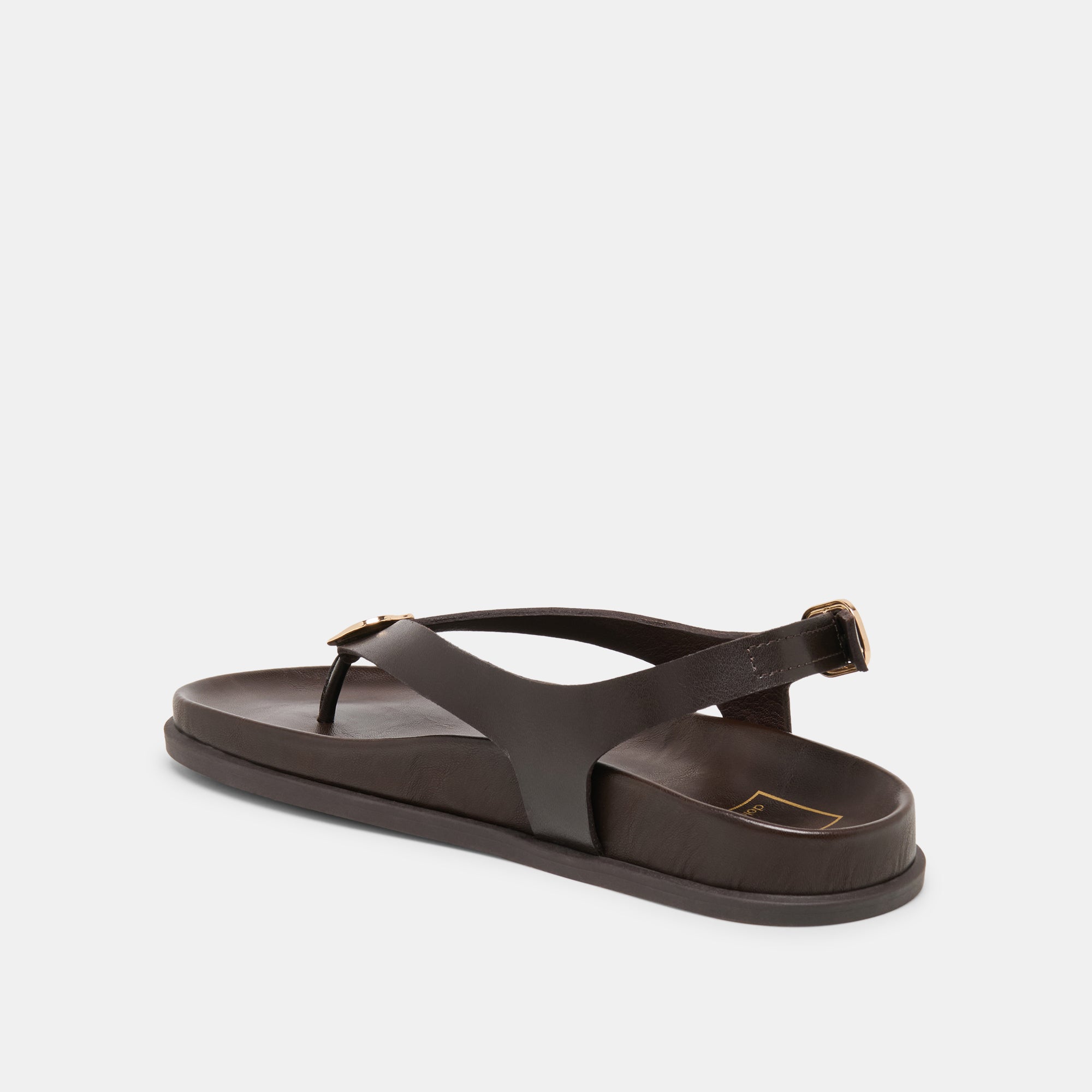 JONY SANDALS DK BROWN LEATHER - view 6