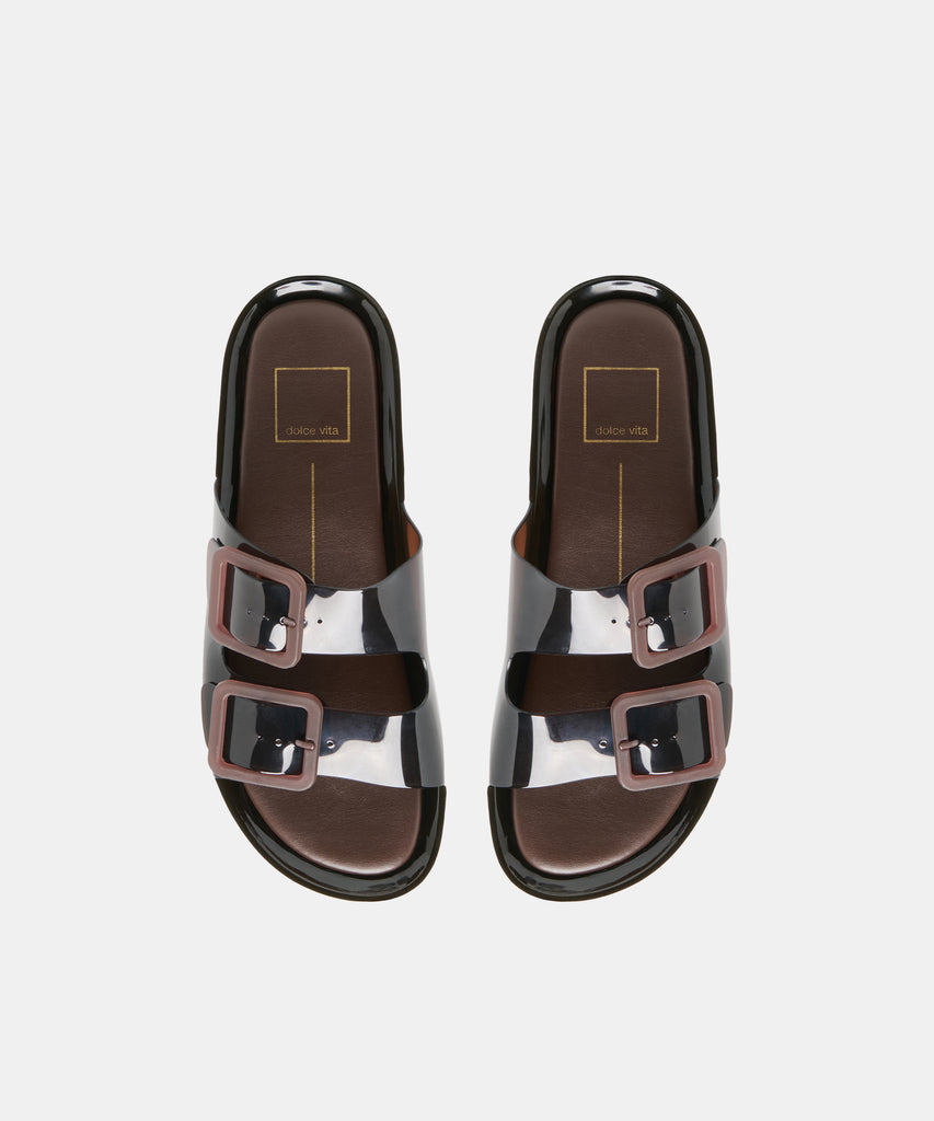 JULIO X SANDALS CHOCOLATE VINYL
