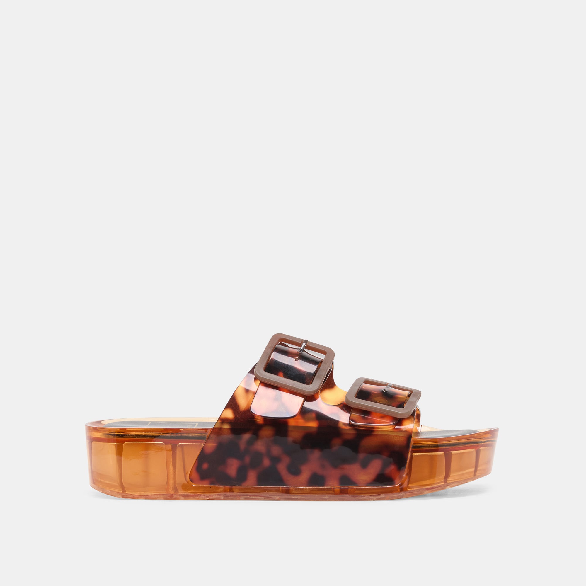 JULIO X Tortoise Vinyl Jelly Platform Sandals | Dolce Vita