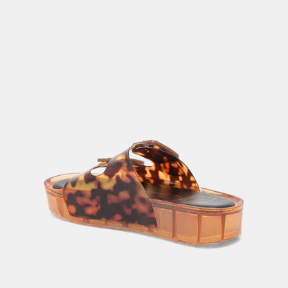 JULIO X SANDALS TORTOISE VINYL