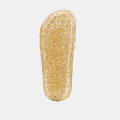 JULIO SANDALS GOLD VINYL
