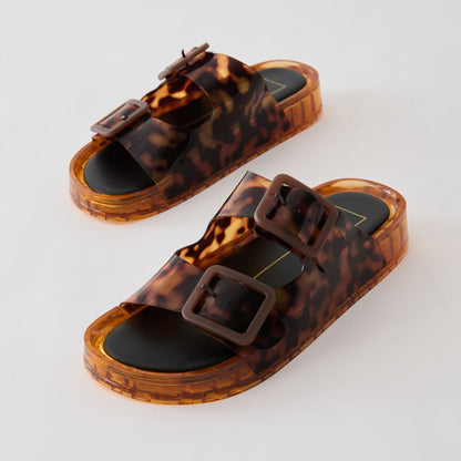JULIO SANDALS TORTOISE VINYL