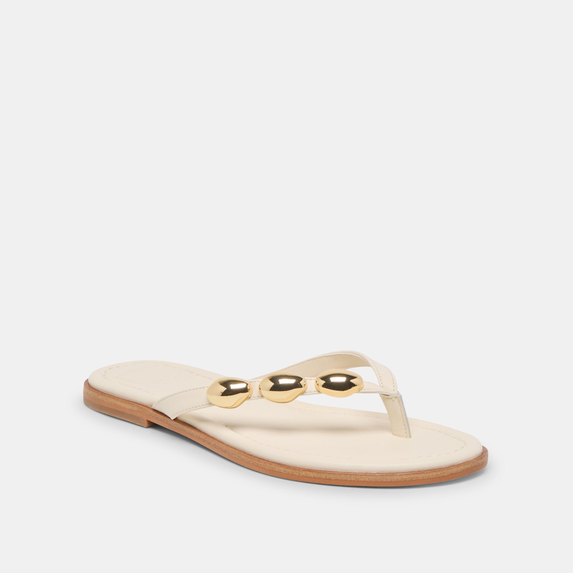 JUNY SANDALS OFF WHITE LEATHER - view 2