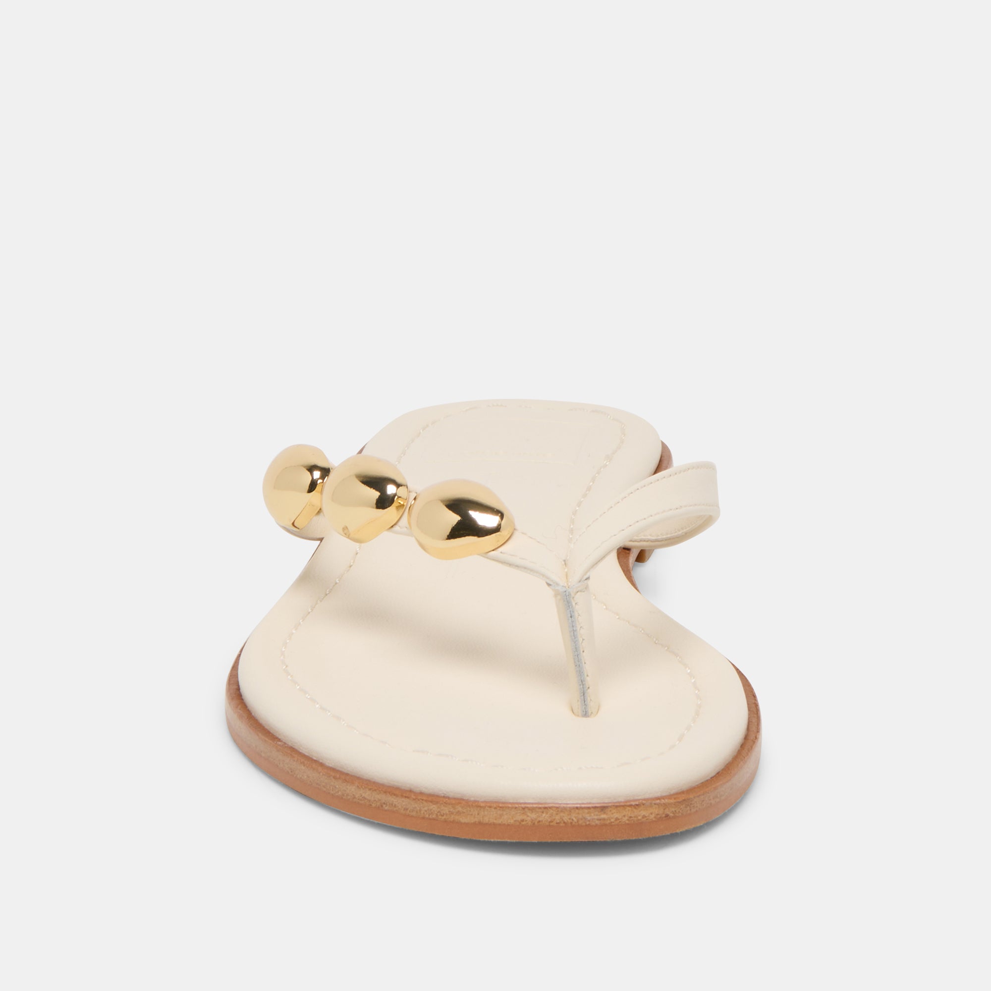 JUNY SANDALS OFF WHITE LEATHER - view 6