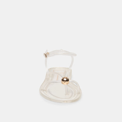 KENLEY VINYL SANDALS CRYSTAL JELLY