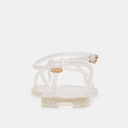 KENLEY VINYL SANDALS CRYSTAL JELLY