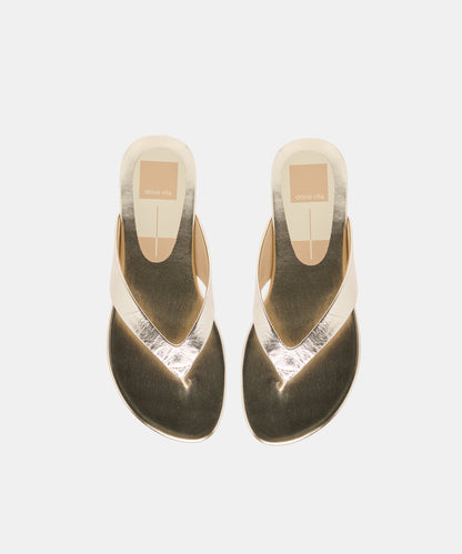 LINNET SANDALS LT GOLD LEATHER
