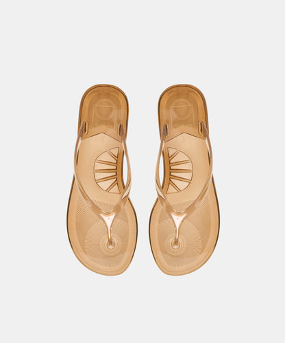 LYCHEE JELLY SANDALS WHISKEY JELLY