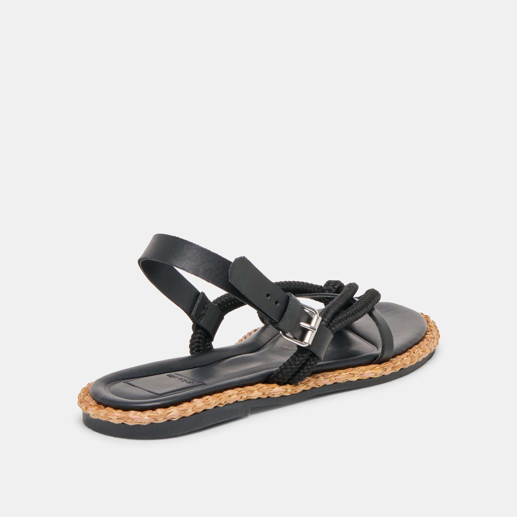REED SANDALS BLACK LEATHER - view 5