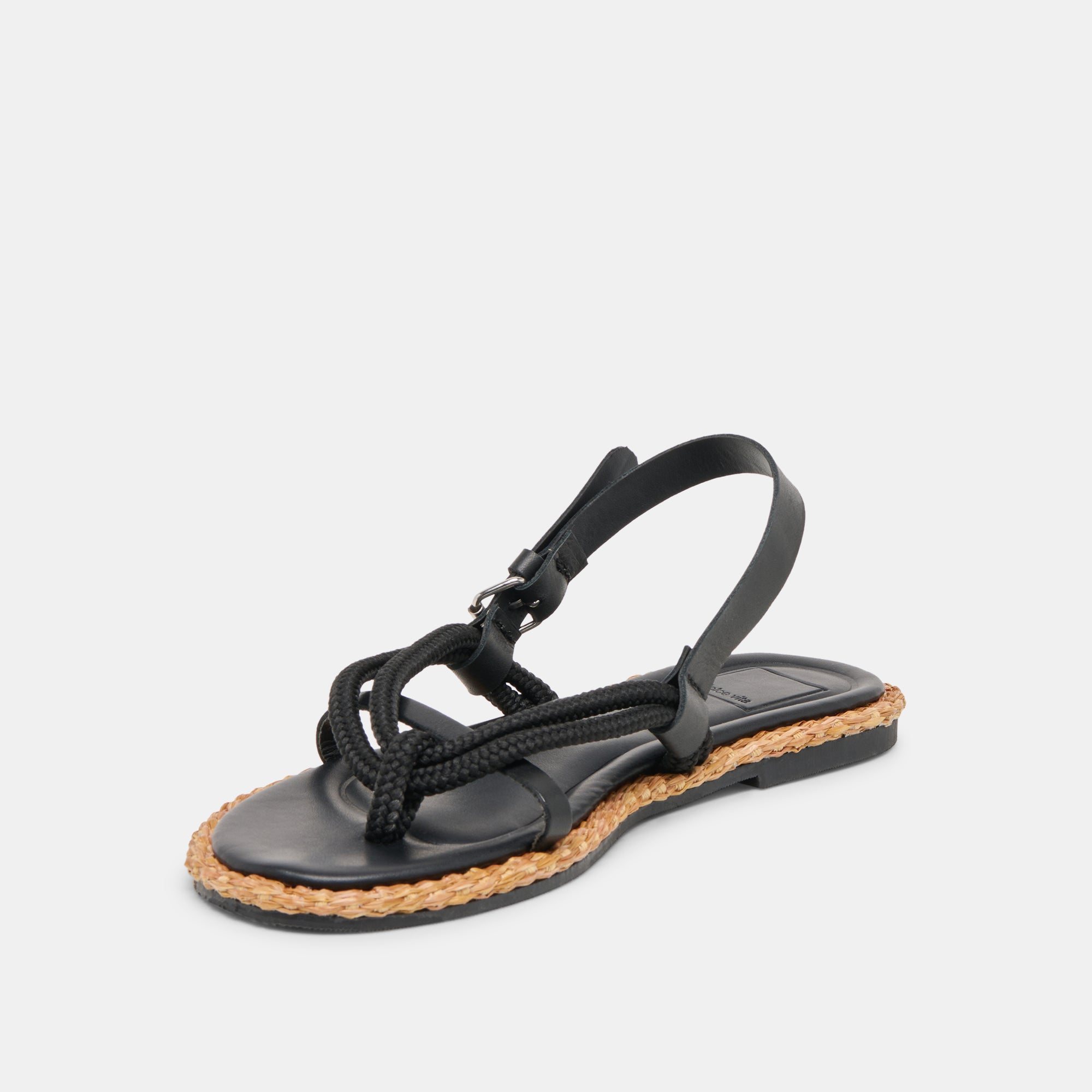 REED SANDALS BLACK LEATHER - view 7