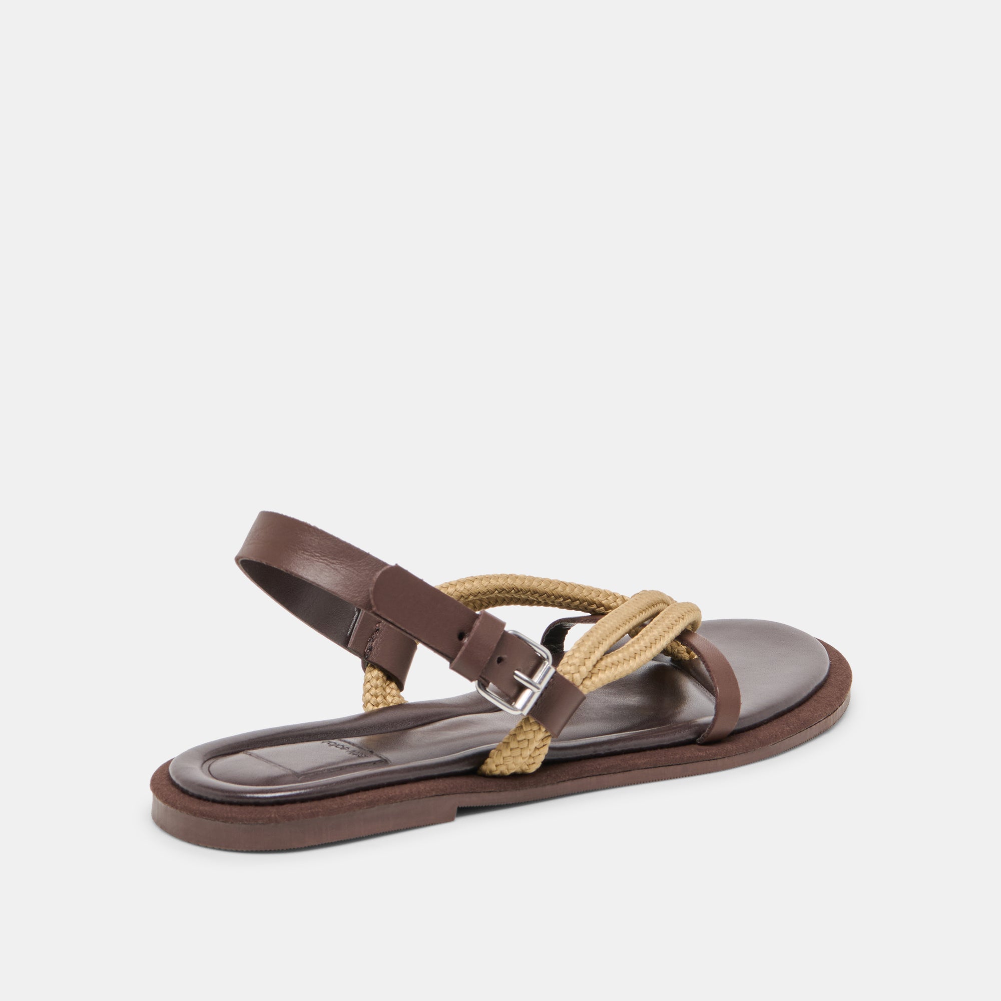 REED SANDALS DK BROWN LEATHER - view 3