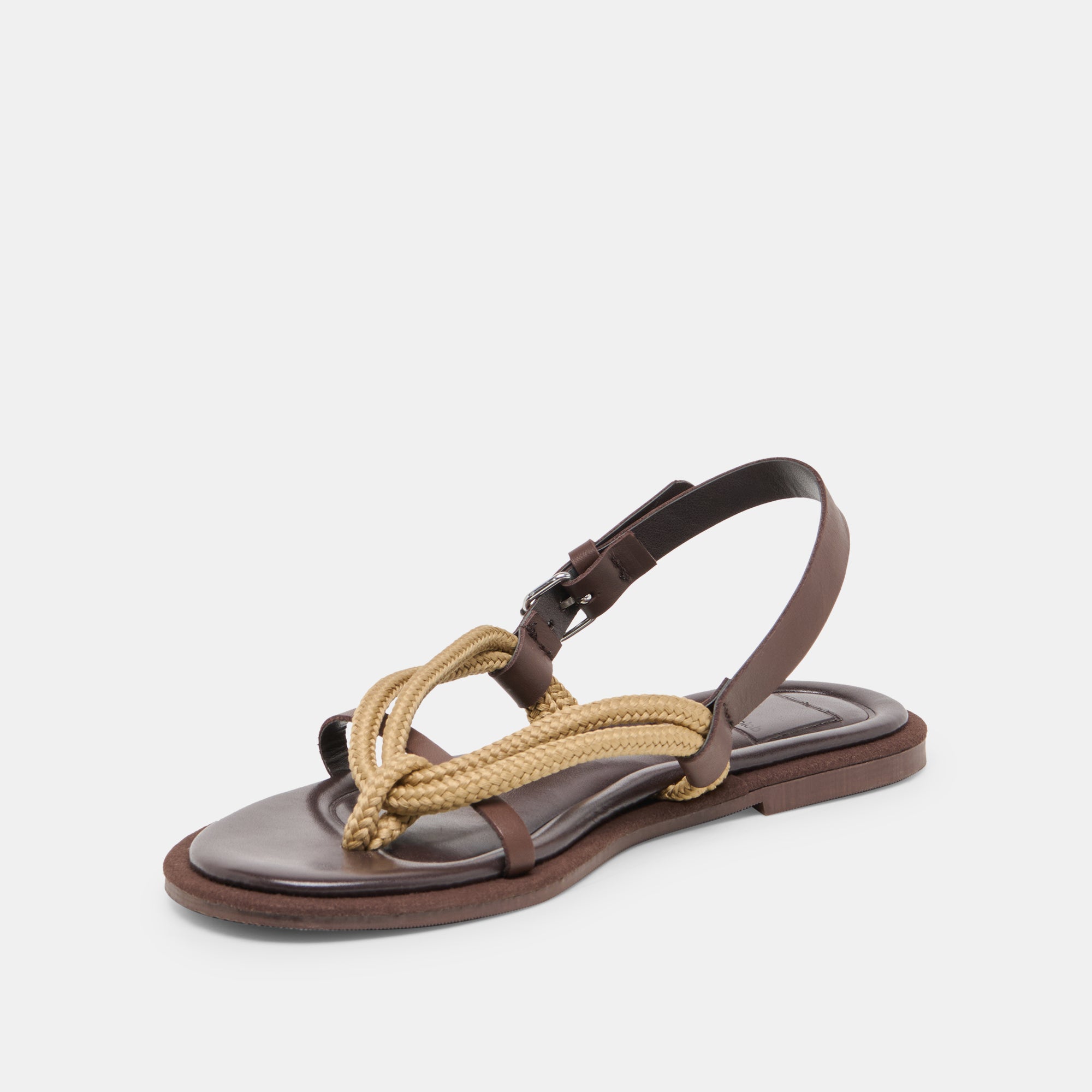 REED SANDALS DK BROWN LEATHER - view 4