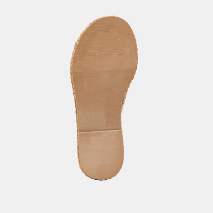 RIDGE SANDALS NATURAL RAFFIA