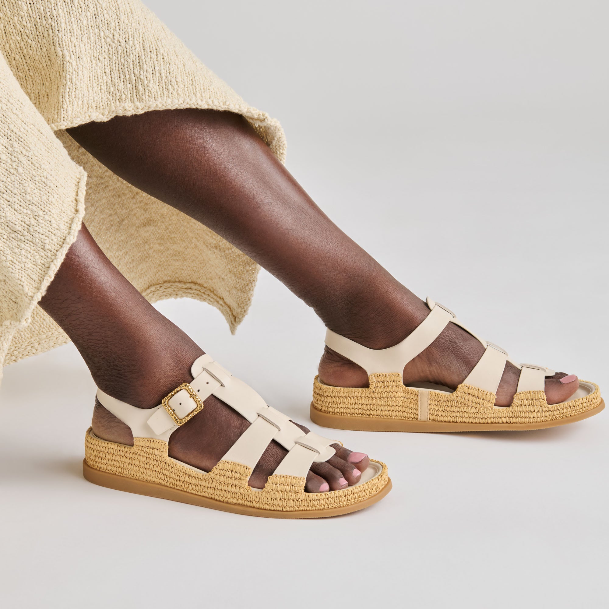 SHENNA SANDALS BONE LEATHER - view 6