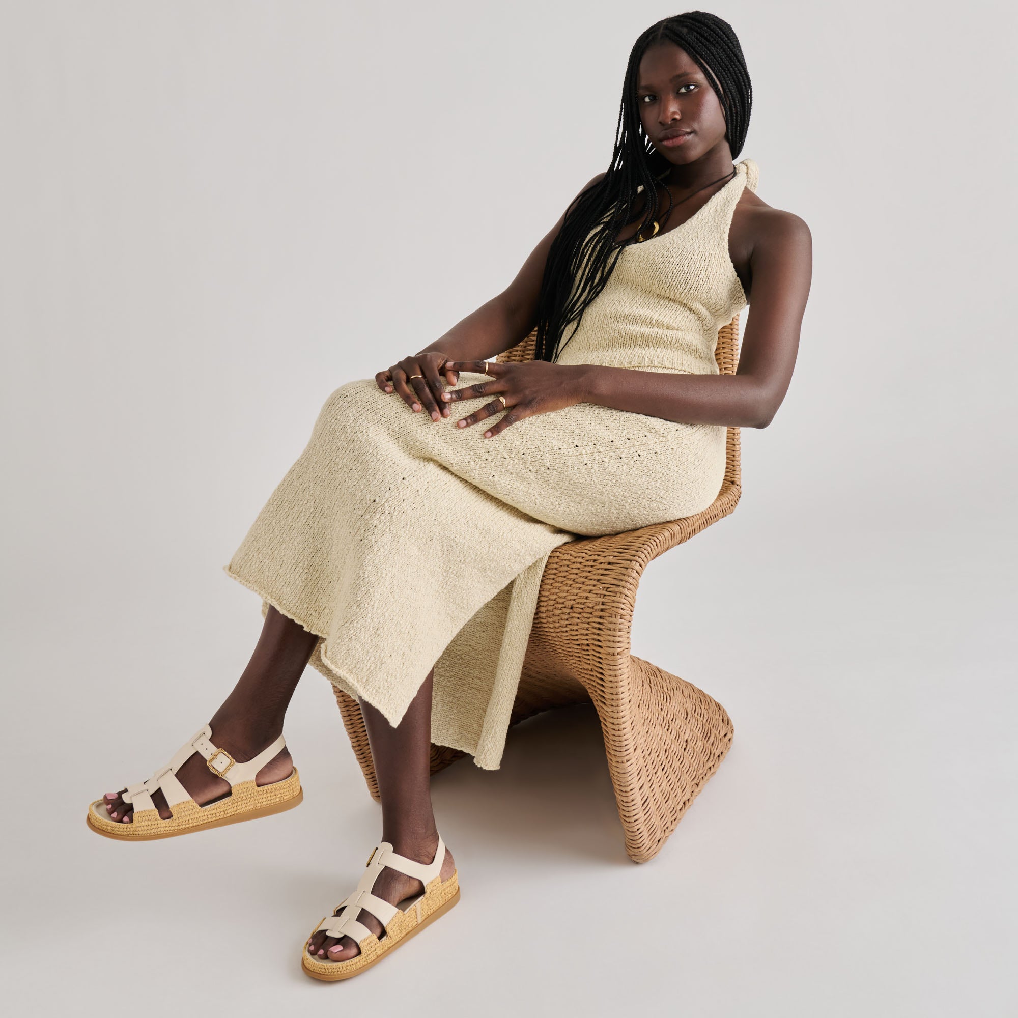 SHENNA SANDALS BONE LEATHER - view 4