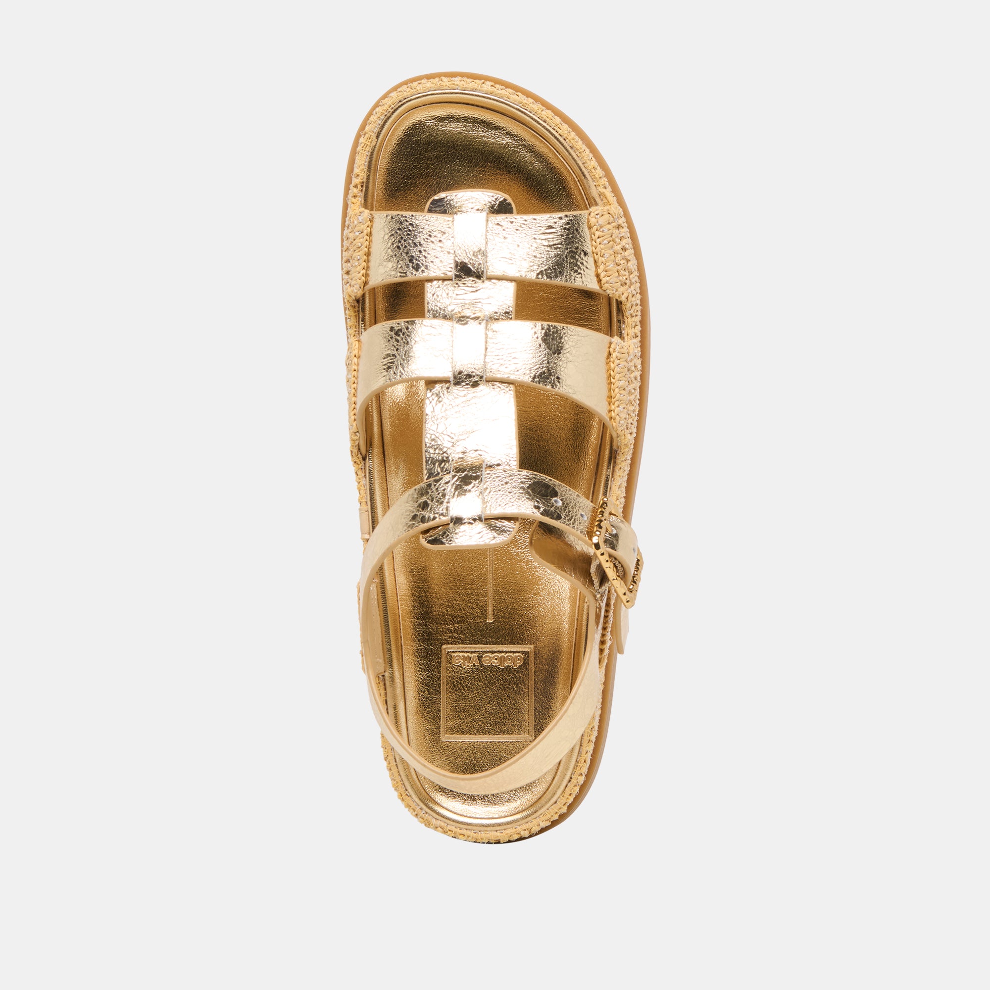 SHENNA SANDALS GOLD DISTRESSED LEATHER - view 8