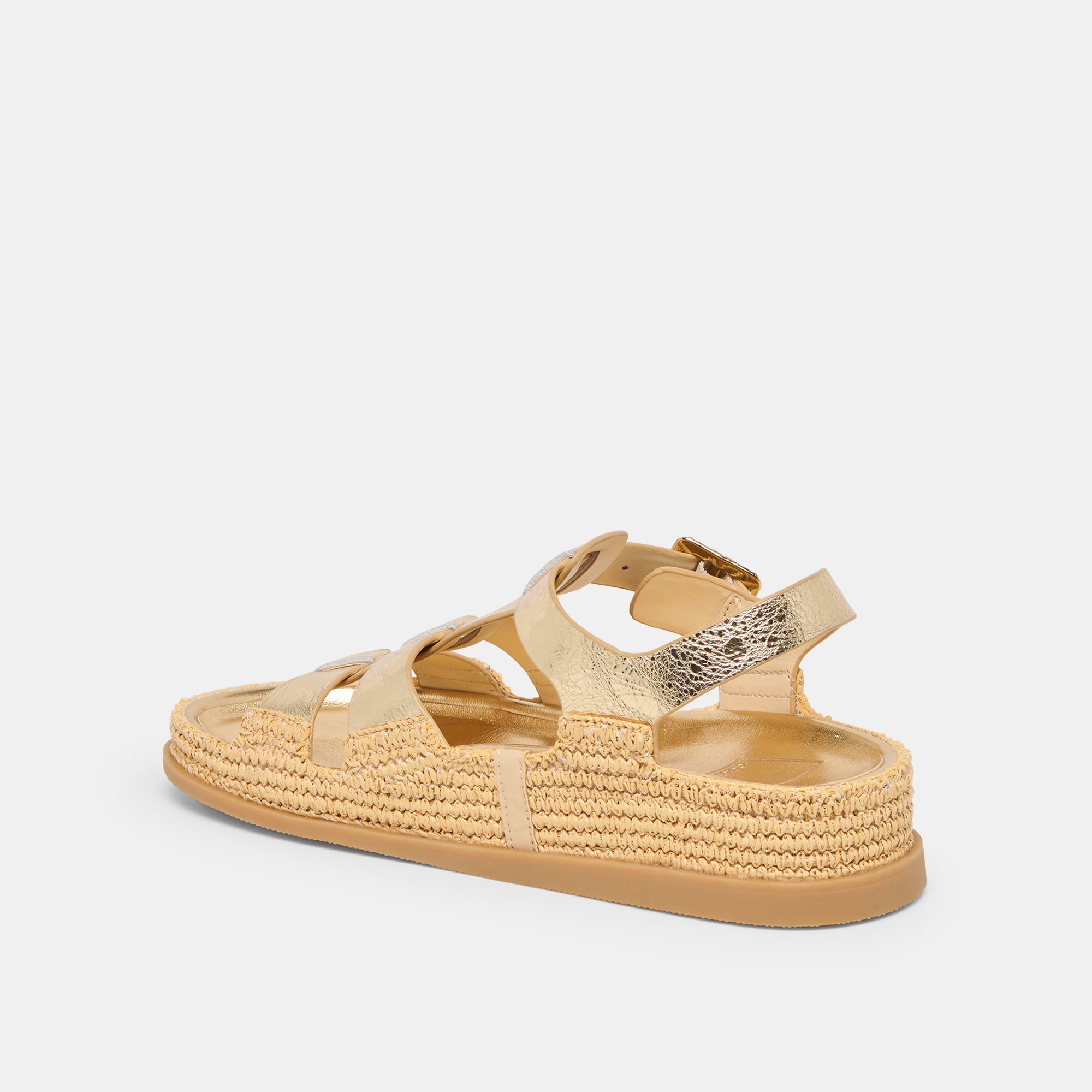 SHENNA SANDALS GOLD DISTRESSED LEATHER - view 5