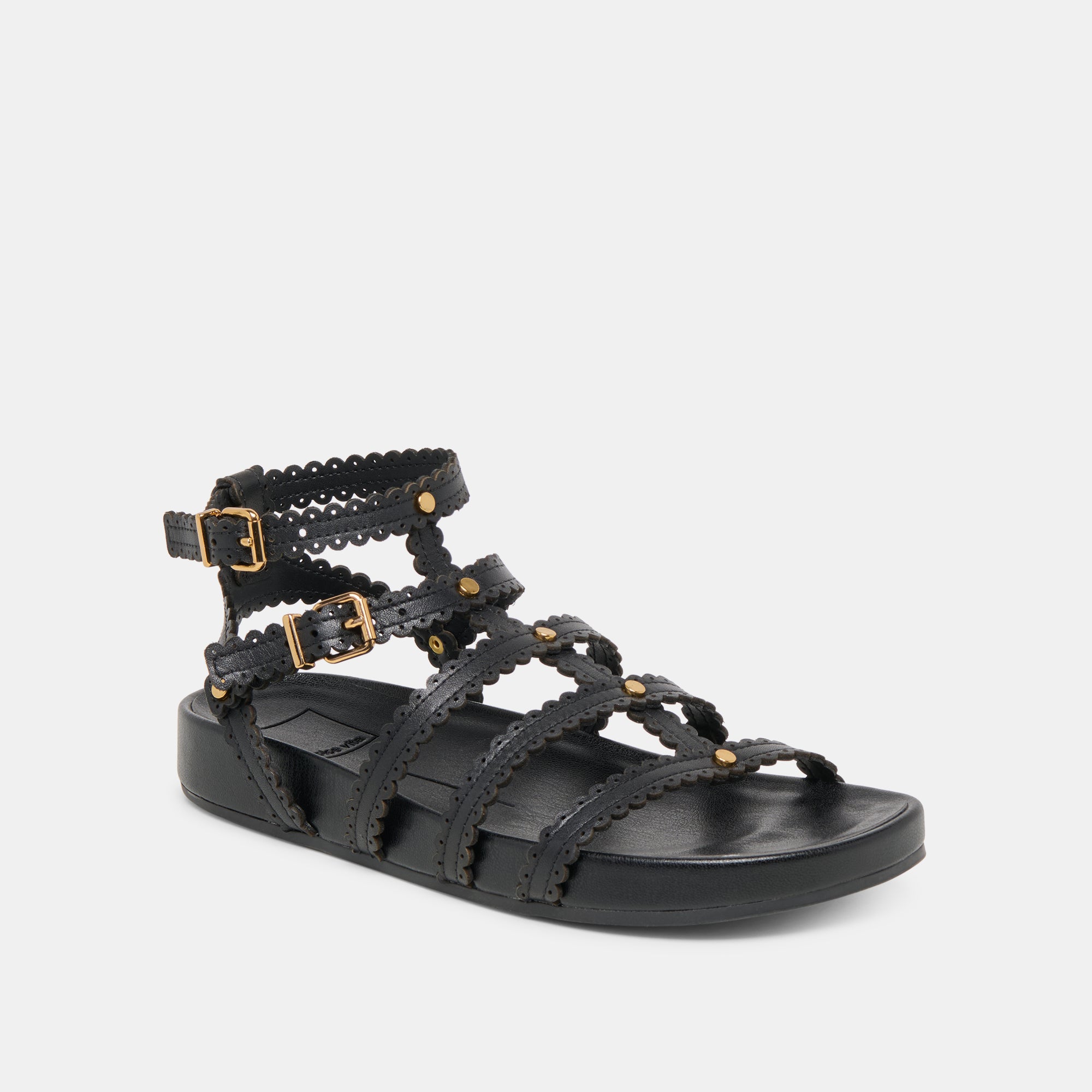 SUSANA SANDALS BLACK LEATHER - view 2