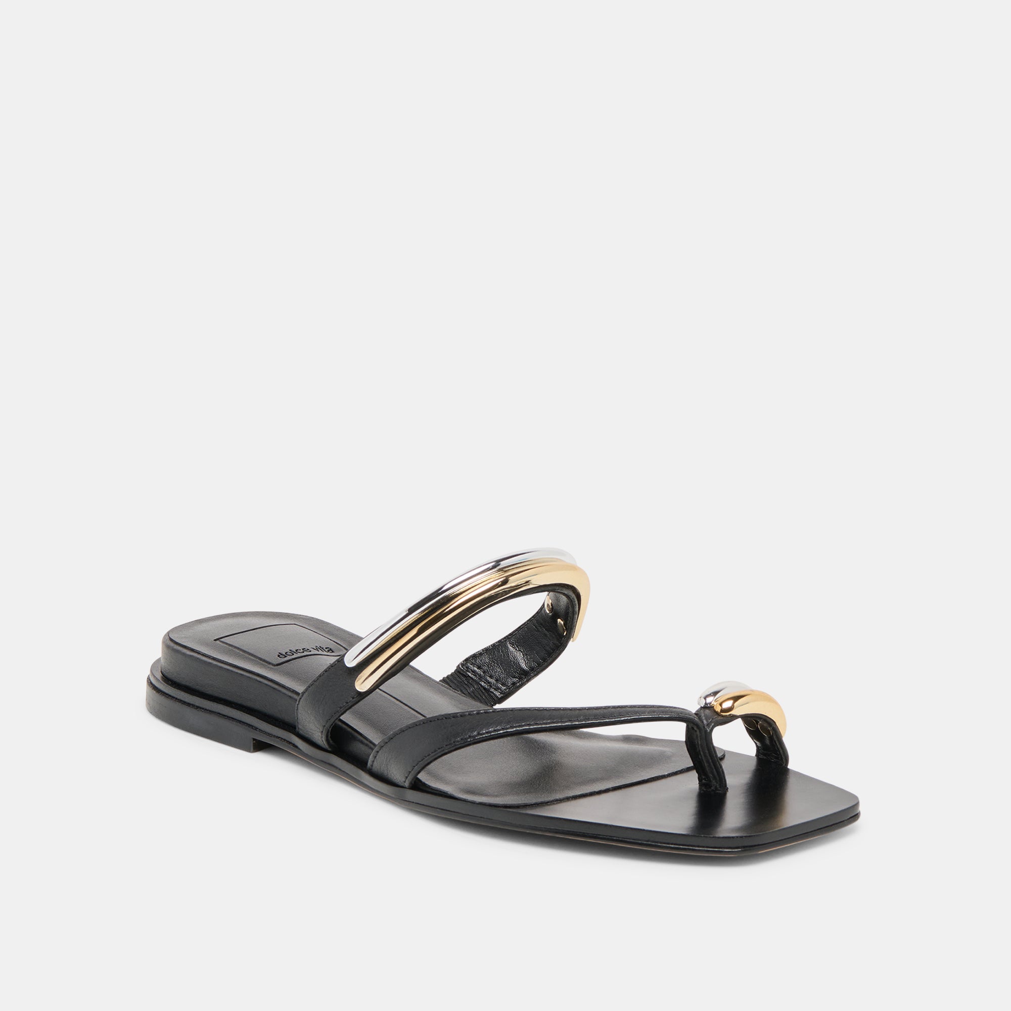 TARINA SANDALS BLACK LEATHER - view 3