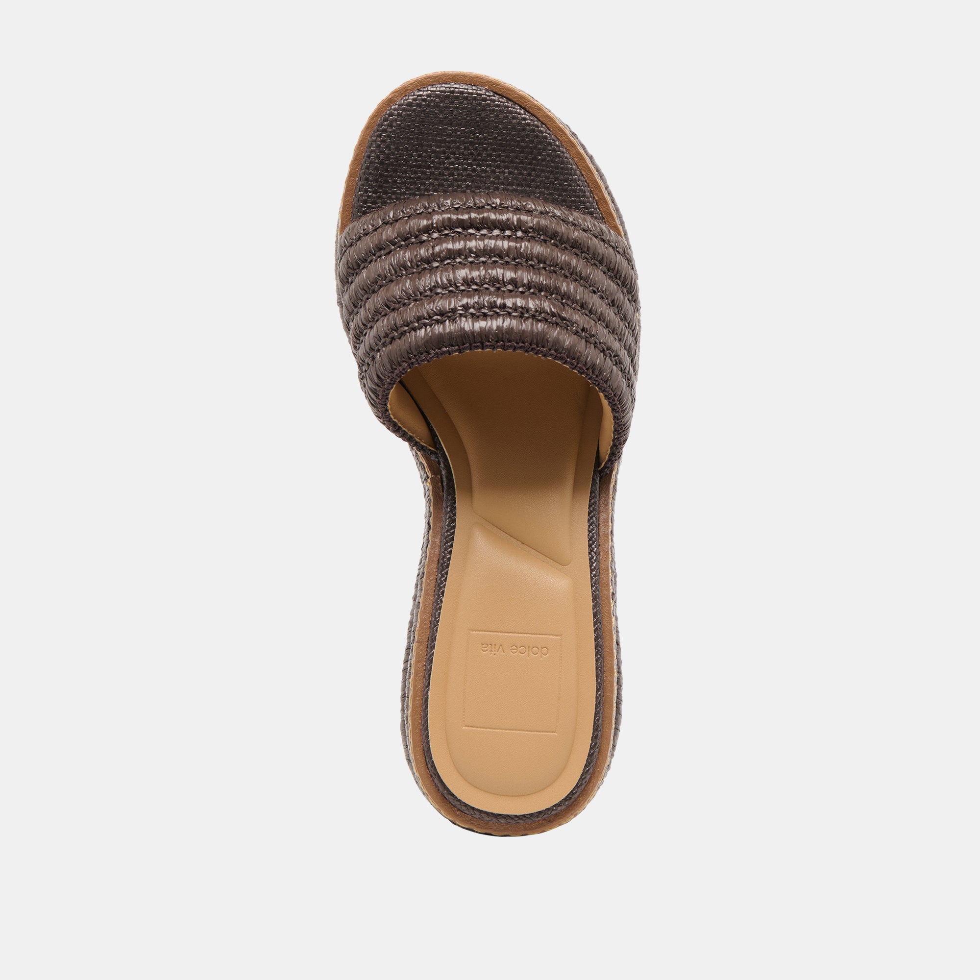THRONE WIDE WEDGES CHOCOLATE RAFFIA - view 8