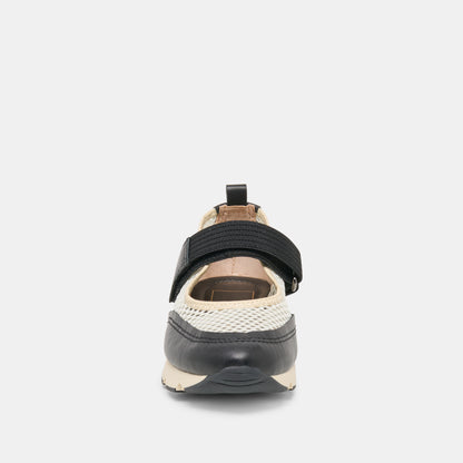 SELINE SNEAKERS WHITE BLACK MESH
