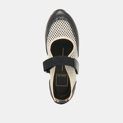 SELINE SNEAKERS WHITE BLACK MESH