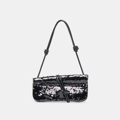 ALICE SHOULDER BAG BLACK SEQUIN