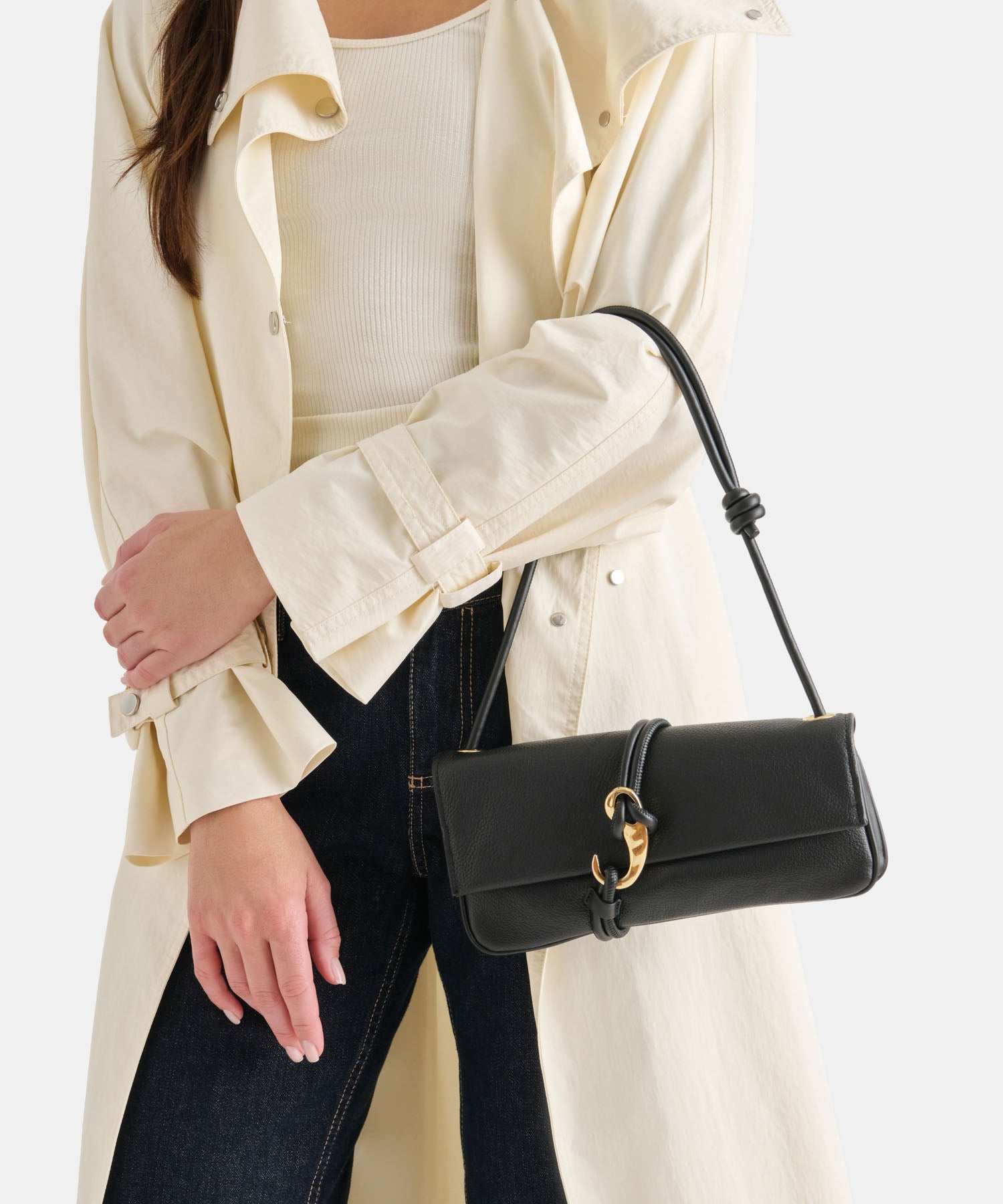 ALICE SHOULDER BAG BLACK LEATHER - view 2