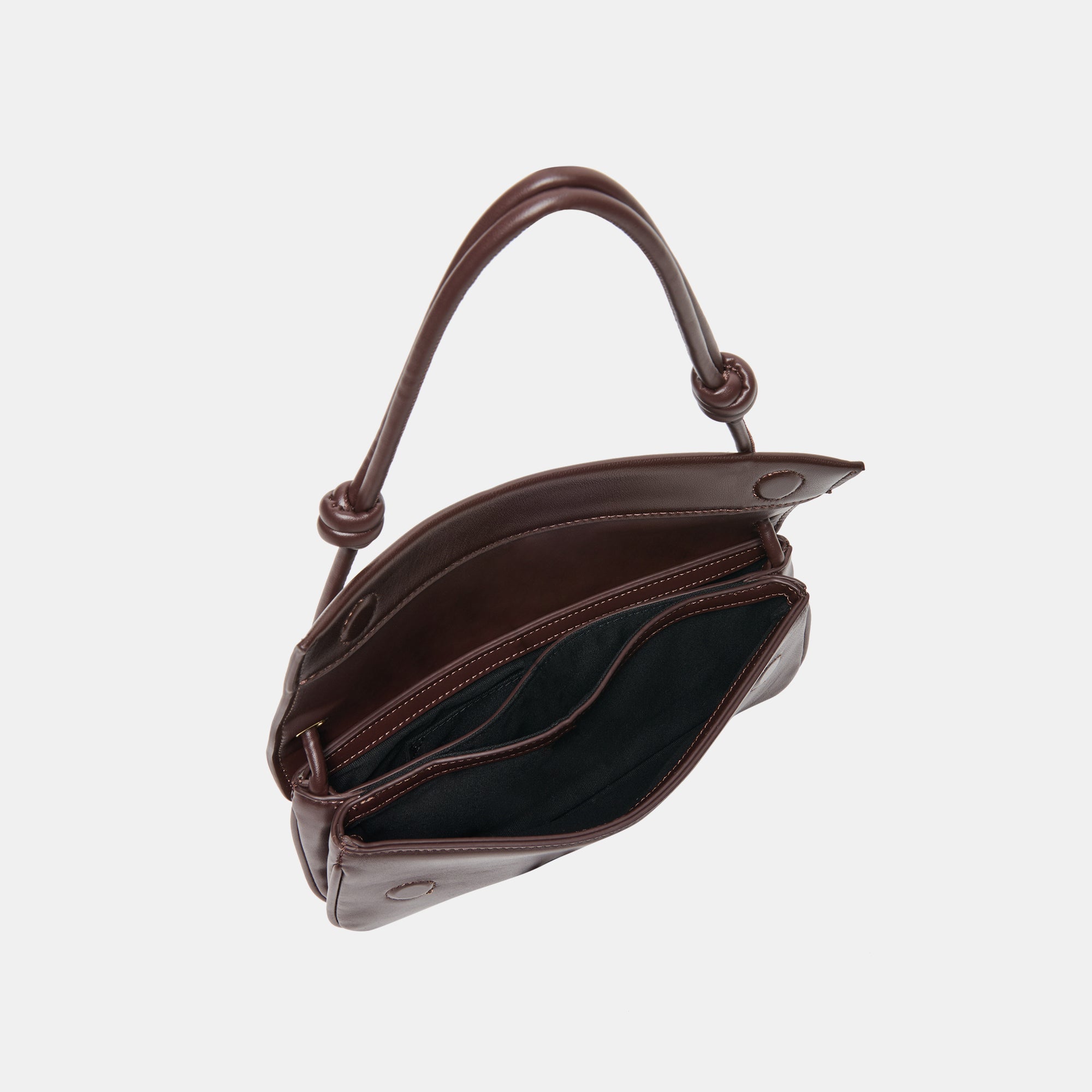 ALICE SHOULDER BAG BROWN CHERRY LEATHER - view 4