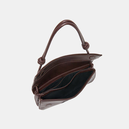 ALICE SHOULDER BAG BROWN CHERRY LEATHER