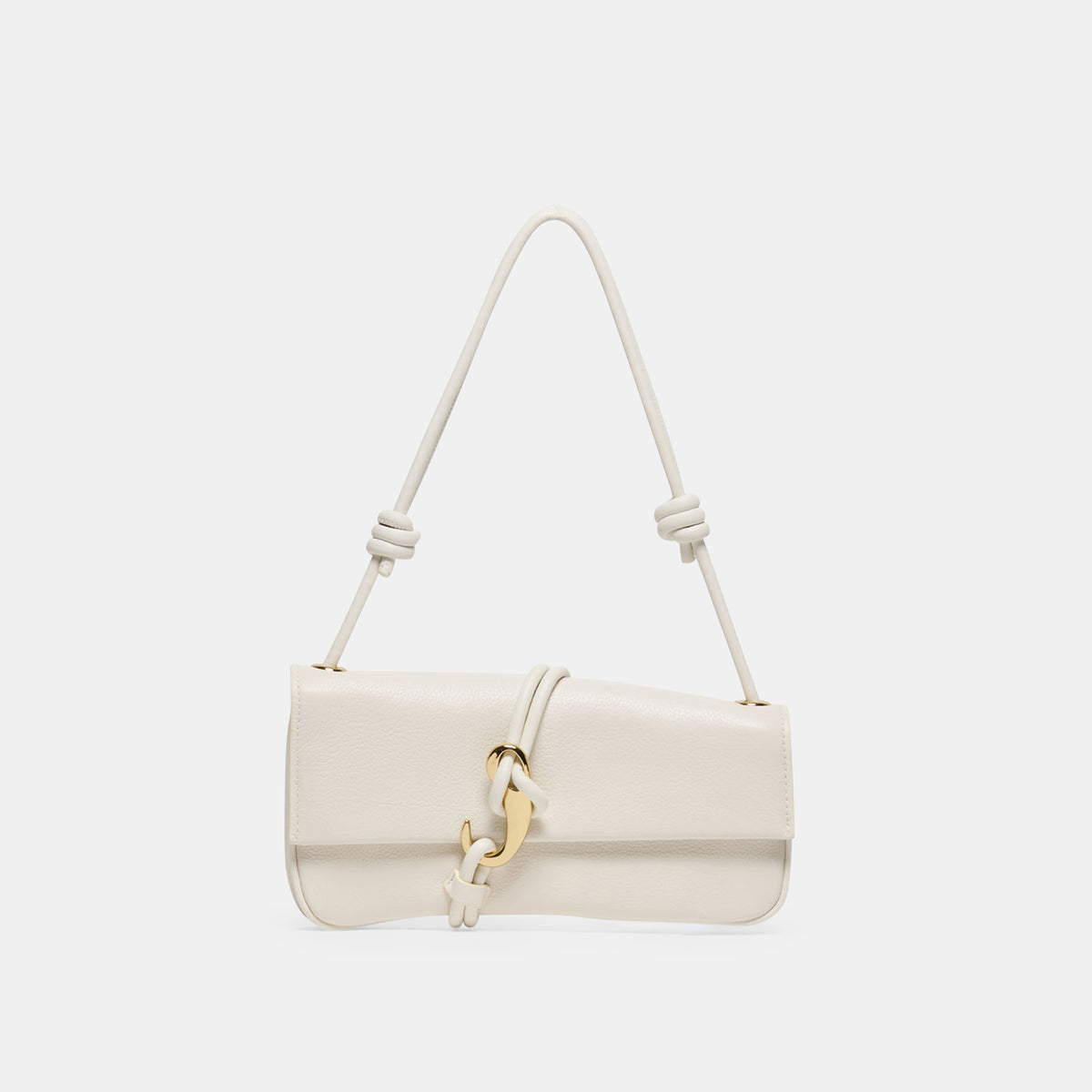 ALICE Ivory Leather Shoulder Bag | Dolce Vita